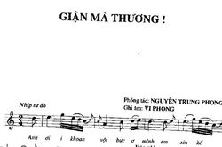Trả lại tên tác giả cho tuyệt phẩm âm nhạc 'Giận mà thương'
