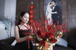 Dương Khắc Linh - Sara Lưu trang hoàng nhà đón Tết