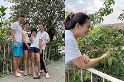 Bình Minh khoe ảnh cả gia đình, nhưng đôi dép tổ ong lại khiến fan chú ý