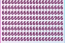 Thách thức thị giác 5 giây: Có 1 số 9 trong cả 'rừng' số 6, bạn có kịp tìm ra?