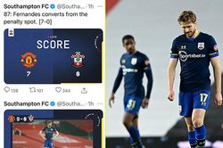 Twitter của Southampton chán nản, không buồn cập nhật tỷ số trận thua MU