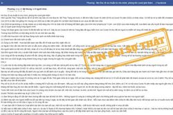 Thông tin 'điều trị Covid-19 tại nhà' trên Facebook là sai sự thật