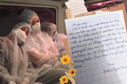 Xúc động bức thư con gái gửi mẹ đang chiến đấu tại 'tâm dịch'
