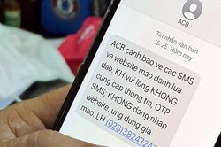 Cảnh báo mạo danh tin nhắn của ngân hàng để lừa khách hàng