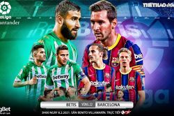 Soi kèo nhà cái Real Betis vs Barcelona. BĐTV trực tiếp bóng đá Tây Ban Nha La Liga