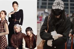 Giàu như Quan Hiểu Đồng, diện ra sân bay mẫu áo khoác Chanel mà Jennie chỉ mặc chụp tạp chí