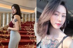 Hot girl xứ Đài nổi 'bần bật' với loạt hình xăm độc đáo