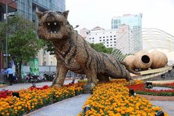 Đường hoa Nguyễn Huệ Tết Nhâm Dần ấn tượng với nghệ thuật sắp đặt