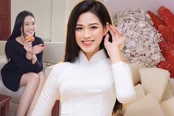 Hoa hậu Đỗ Thị Hà về quê đón Tết vẫn không quên ăn kiêng giữ dáng