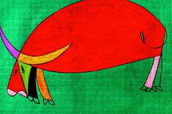 Chú trâu đủng đỉnh 'đi qua lịch sử'