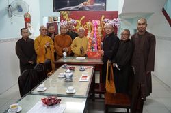 Thăm, chúc tết chư tôn đức và lãnh đạo các ban ngành