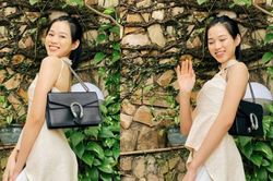 Hoa hậu Đỗ Thị Hà diện túi hiệu hơn 60 triệu đồng những ngày đầu năm