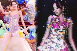 Địch Lệ Nhiệt Ba diện đầm cánh bướm được khen đẹp chả bù Phí Phương Anh bị chê tơi tả