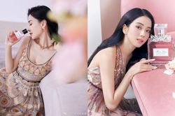 Cùng quảng cáo nước hoa Dior, hai đại sứ Jisoo (BLACKPINK) và Angela Baby lại được đem ra so sánh