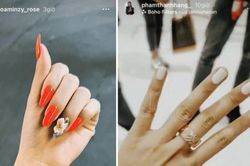 Sao Việt làm nail ăn Tết: Sĩ Thanh, Hòa Minzy chơi bộ móng nhìn là thấy 'ngồi không'