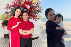 Khoe con gái cưng, Cường Đô La vô tình để lộ nhan sắc thật của Đàm Thu Trang, fan có phần thất vọng