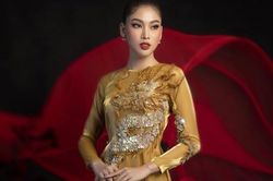 Hé lộ quốc phục 'Lá ngọc cành vàng' Á hậu Ngọc Thảo mang đến Miss Grand International