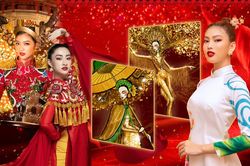 Lương Thùy Linh, Kiều Loan tư vấn National Costume cho Ngọc Thảo: 'Đi thi nhớ mang vương miện về'