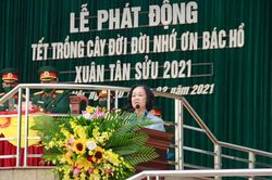 Đồng chí Trương Thị Mai dự lễ phát động Tết trồng cây 'Đời đời nhớ ơn Bác Hồ'