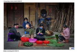 Yên Minh: Nét đẹp trong lao động kết hợp với phòng chống Covid-19