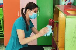 Trường học Thanh Hóa hối hả chuẩn bị đón học sinh đi học trở lại vào 22/2