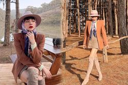 Tóc Tiên 'du hí' trên Đà Lạt lên đồ đậm phong cách thời trang Dark Academia