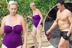 Chưa lấy lại dáng sau sinh con, Katy Perry vẫn tự tin diện đồ bơi trễ nải