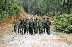 Kiểm tra công tác xây dựng Sở Chỉ huy diễn tập khu vực phòng thủ tỉnh