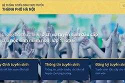 Hà Nội: Tuyển sinh mầm non, lớp 1, lớp 6 theo phương thức xét tuyển