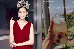 Học cách tự chế đồ uống dưỡng nhan theo Hoa hậu Đỗ Thị Hà