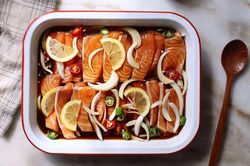 Dạy làm cá hồi ngâm nước tương chuẩn vị