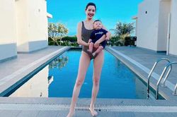 'Mẹ bỉm sữa' Thúy Vân khoe body thon gọn không ngờ sau hơn 3 tháng sinh quý tử đầu lòng