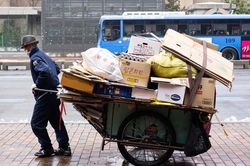 Vì sao người già Hàn Quốc phải nhặt bìa carton ở Seoul?