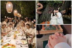 Vừa tình tứ trên du thuyền, Ngô Thanh Vân lại sánh bước với Huy Trần bên hội bạn thân