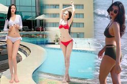 Dàn người đẹp Hoa hậu Việt Nam cực nóng bỏng với bikini