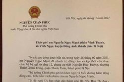 Thủ tướng khen ngợi thanh niên dũng cảm cứu em bé rơi từ tầng 12 chung cư
