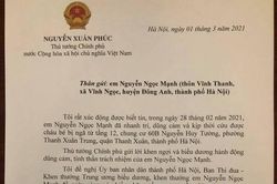 Thủ tướng có Thư khen, biểu dương anh Nguyễn Ngọc Mạnh dũng cảm cứu bé rơi từ tầng 12
