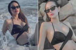 Minh Hằng tung ảnh khoe vẻ 'nóng bỏng', nuột nà tuổi 34