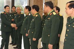 Đại tướng Ngô Xuân Lịch thăm và làm việc tại Bộ Tư lệnh Quân khu 1