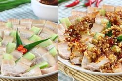 Món ngon mỗi ngày: Thịt ba chỉ luộc rưới sốt tỏi
