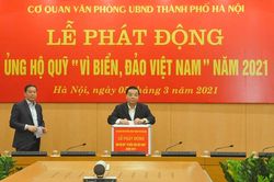 Văn phòng UBND TP Hà Nội phát động ủng hộ quỹ 'Vì biển, đảo Việt Nam' năm 2021