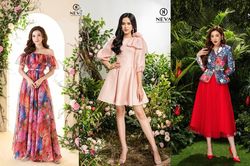 Hoa hậu, Á hậu mặc gì cũng đẹp nhưng xuất sắc nhất là khoe dáng với họa tiết hoa