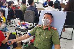 Trung úy công an 22 lần hiến máu