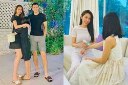 Con gái giấu mặt của Thủy Tiên lớn phổng phao, 8 tuổi đã cao đến vai mẹ