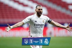 Atletico 1-1 Real Madrid: Suarez gọi, Benzema trả lời, derby Madrid bất phân thắng bại