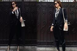 Á hậu Huyền My lên đồ đẹp trai như 'soái ca' ra phố ngày 8/3