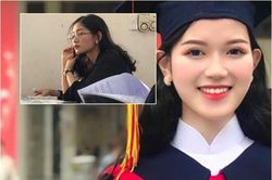 Cô giáo thực tập nổi tiếng nhờ bức ảnh chụp trộm khoe nhan sắc giống Hoa hậu Đỗ Thị Hà