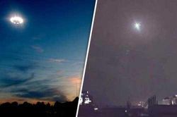 UFO với tia lửa màu xanh xuất hiện ở Nhật Bản