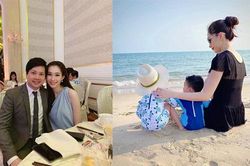 Đăng khoảnh khắc Đặng Thu Thảo bên hai con, chồng doanh nhân tự hào: 'Vợ ngoan con hiền'