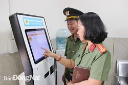 Ra mắt bộ phận một cửa của Công an tỉnh